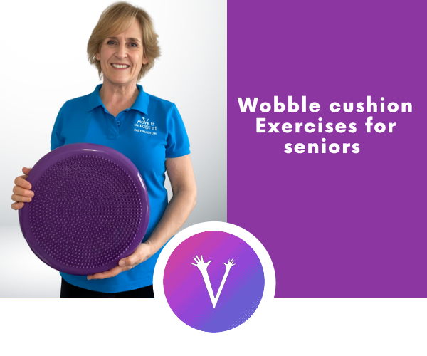 Wobble cushion exercises for seniors